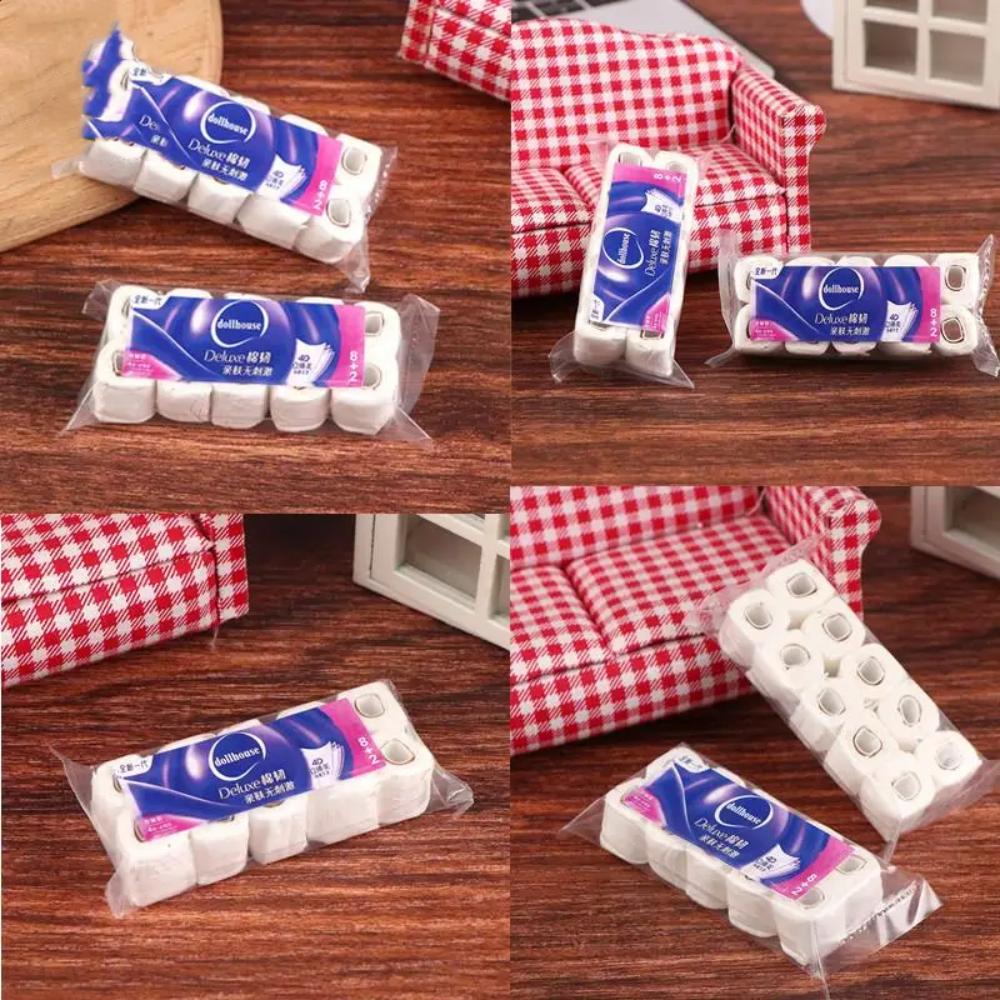 Tissue Dollhouse Miniature Paper Towel Paper Toilet Paper Roll Model Toy  Home Decor