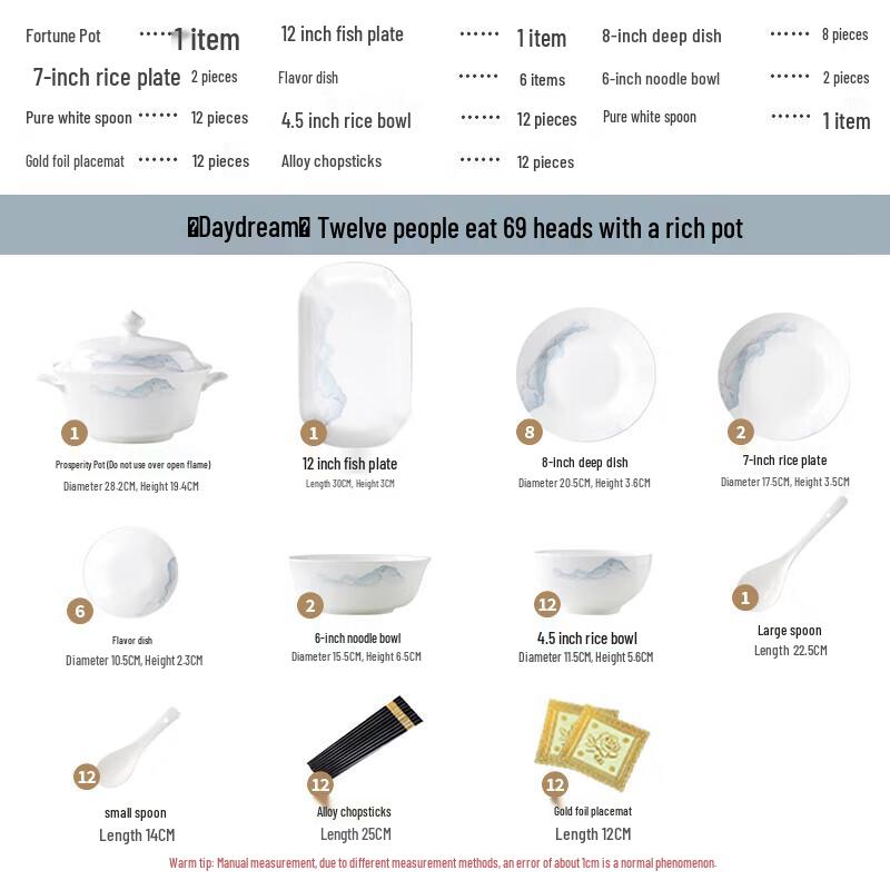 Jingdezhen Keramik Geschirrset