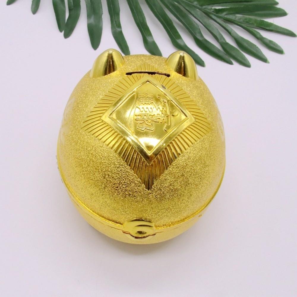 Plastic Pig Plastic Piggy Bank Gold Pig Coin Saving Box Decorative Pig Money Jar  Home