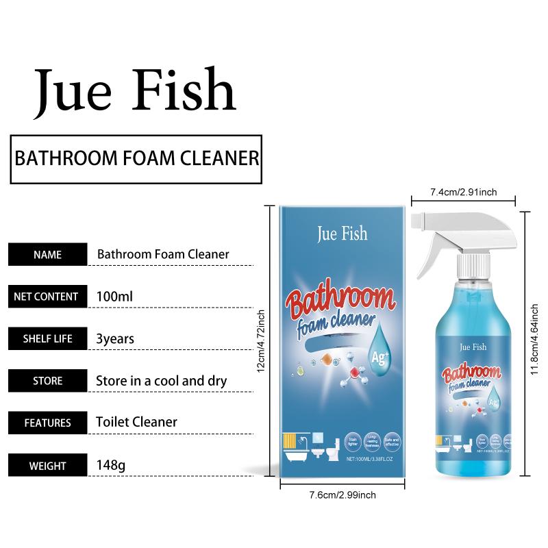 Multipurpose Bathroom Limescale Cleaner For Tiles Glass Stainless Steel Metal Removes Water Stains Powerful Home Cleaning