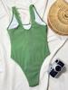 Costum de baie sexy pentru femei la modă Ombre Decupaj Legături laterale Bikini dintr-o singură piesă Îmbrăcăminte de plajă