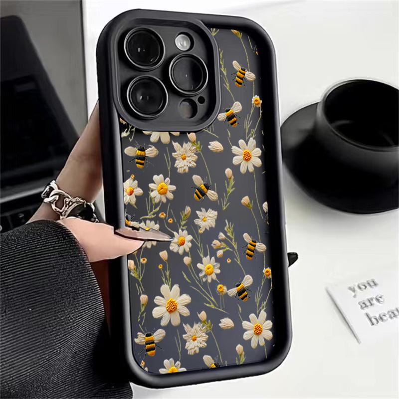 Custodia Floreale con Stampa Margherite INS Per Infinix Note 40 Hot 50 40 Pro 30i 30 Play 40i Smart 10 Plus 9 8 GT 30 Tecno Spark 30C 10 Pro 20C
