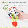 Baby Geometric Shape Plush Toy With Teething Rattle For Sensory Development