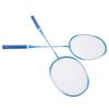Badminton Racket Set Iron Alloy   Resistance Reduction Lightweight Sports Badminton Racket with Storage Bag for Beginners Children Adults