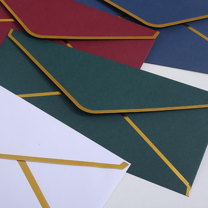 10Pcs Luxury Foil Sealed Envelope - Self-Sealing Wedding Invitations, Thank-You Notes, Corporate Events & Birthday Invitations