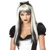 California Costume Dark Alice Long Wig, White/Black, 70061