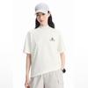 Li-Ning Outdoor CF Moisture-Wicking Comfortable Stretchy Loose Round Neck Short Sleeve T-Shirt Unisex tops Off-White ATSW401-1
