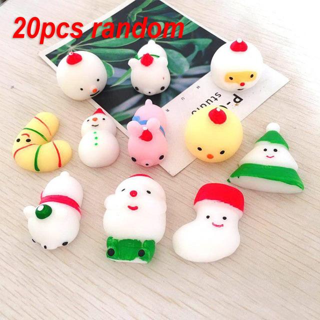50-5PCS Kawaii Squishies Mochi Anima Squishy Hračky pro děti Antistresový míček Squeeze Party Favorities Hračky pro úlevu od stresu k narozeninám
