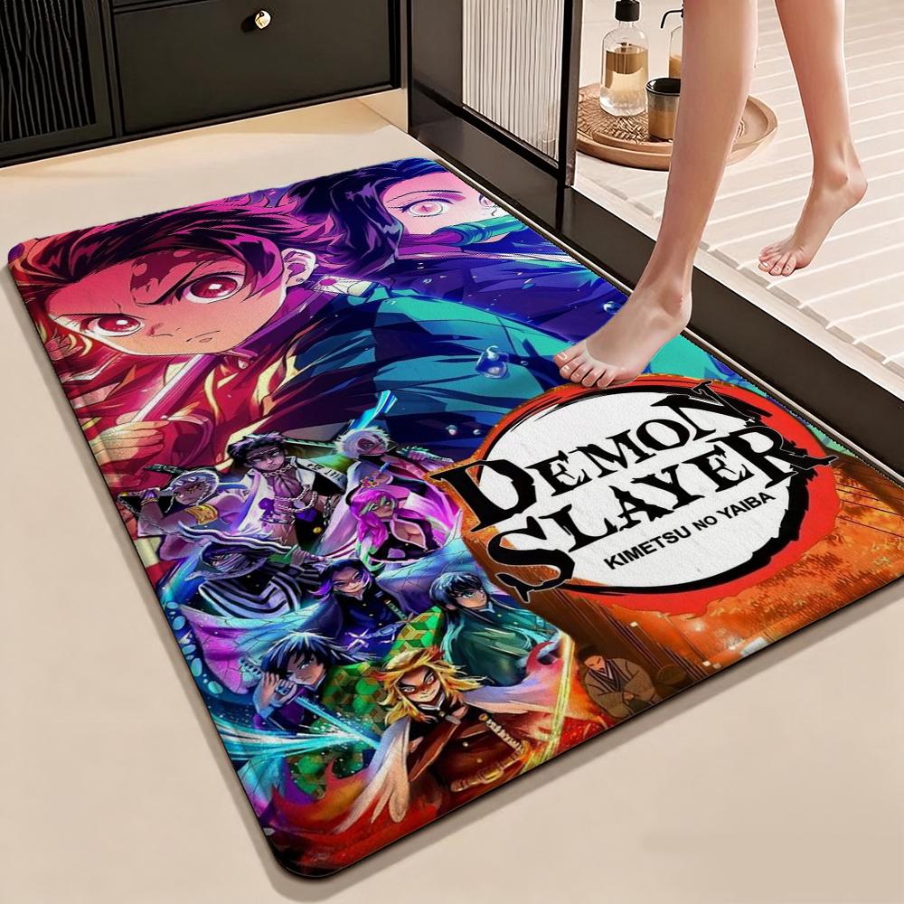 Demon Slayer Guardians Humanity Patterned Rug Allseason Carpet For Bedroom Kitchen Bathroom Home Decor Memorial Gift