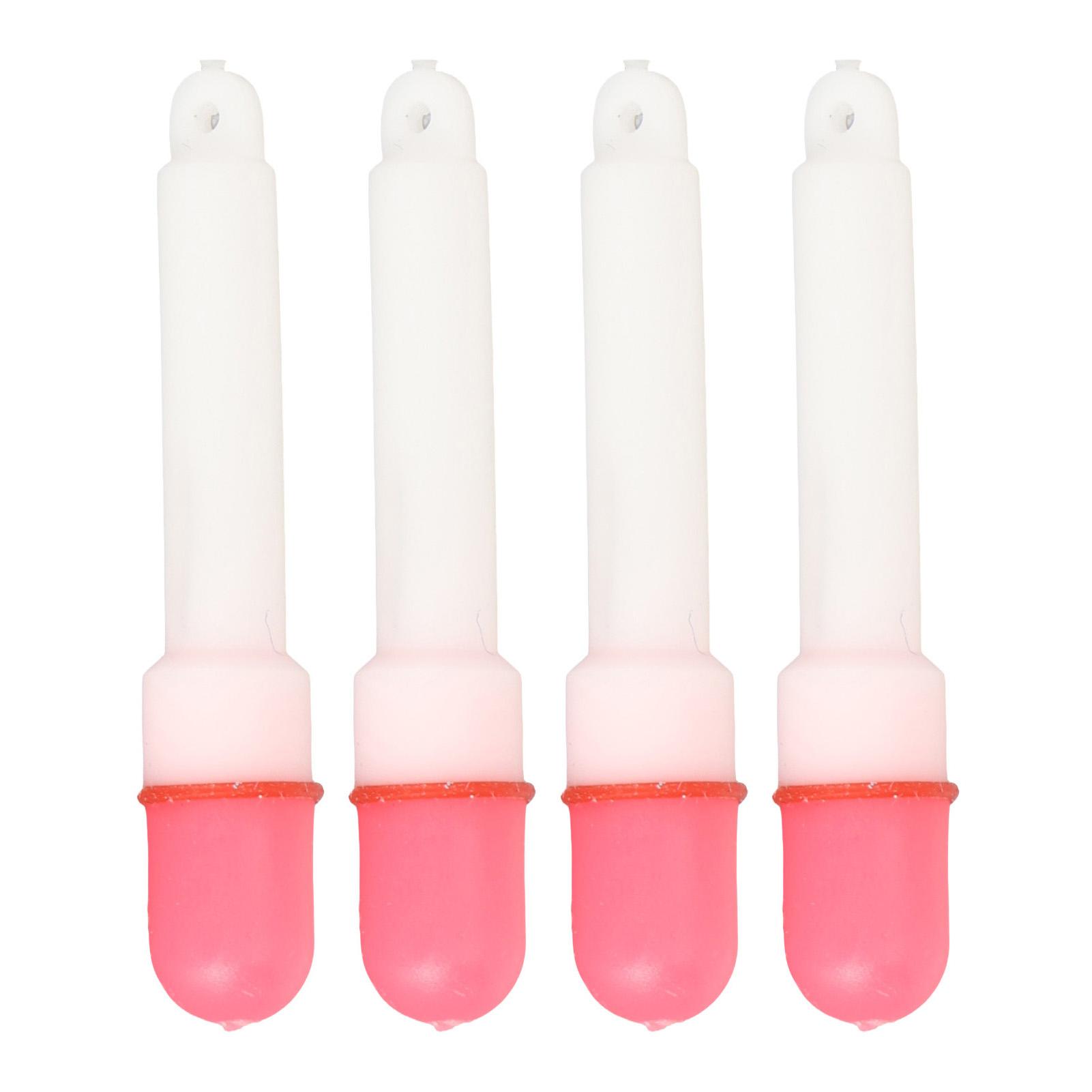 4PCS Fishing Glow Sticks High Visibility Night Fishing Tail Light Fishing Rod s LED Glow Stick