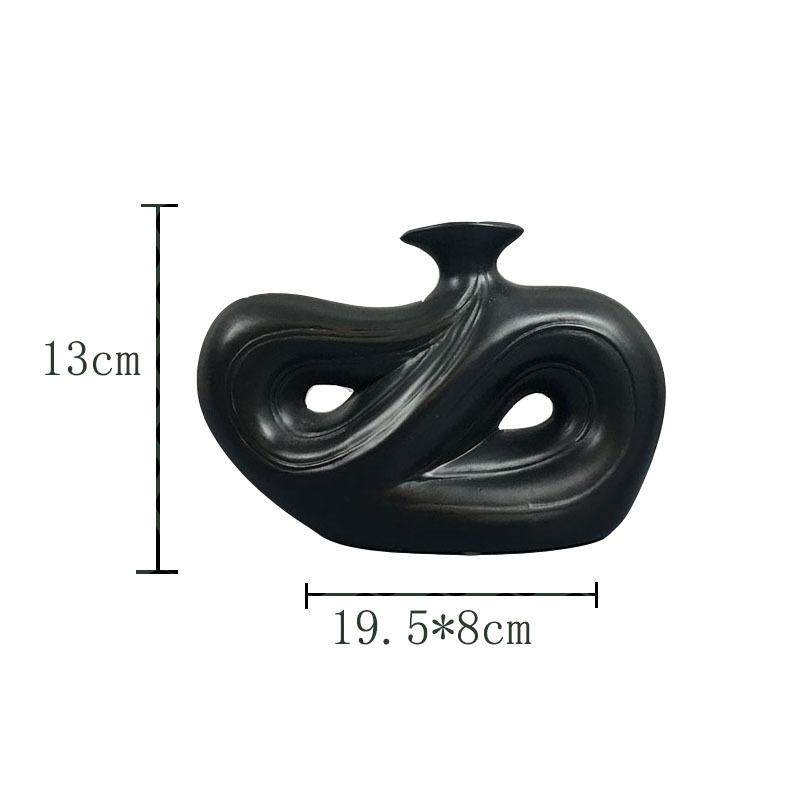 Unique Nordic Style Ceramic Vase, Simple Modern Home Decoration Art Piece, Dried Flower, Vase, Living Room TV Cabinet Decoration