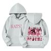 Kids Long Sleeve Letter Print Pullover Hoodie Loose Fit Casual Sweatshirt for Boys and Girls
