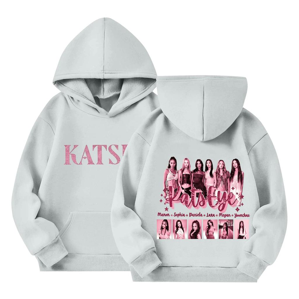 Kids Long Sleeve Letter Print Pullover Hoodie Loose Fit Casual Sweatshirt for Boys and Girls