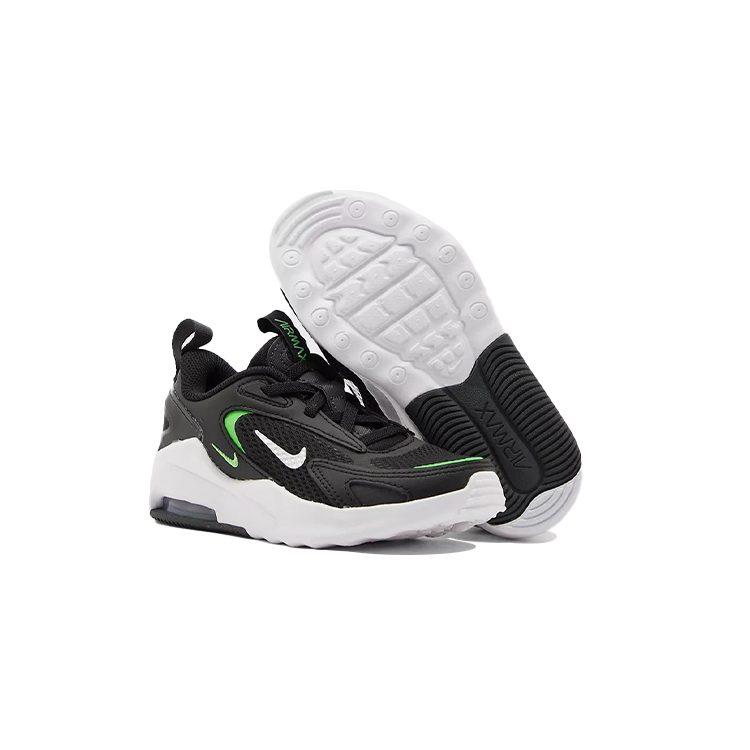 Nike Air Max Bolt Sports Low Top Running Shoes Black Green Children Aged 3 7 Years Old CW1627-006