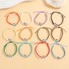Handmade Braided Alloy Sports Fan Bracelet Baseball Basketball Soccer Team Support Unisex Wristband Jewelry