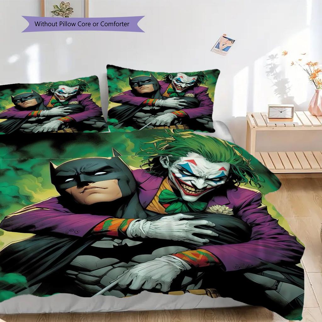 Batman Joker Home Soft Sofa Cover Blanket Down Pillowcase Duvet Cover Without Core Bedding Without Core