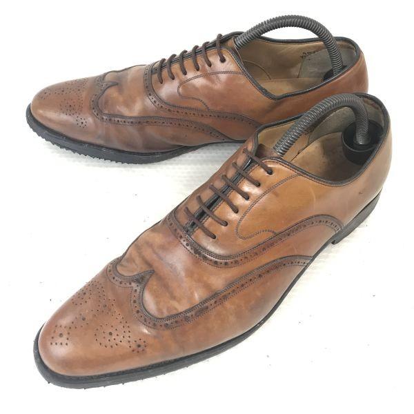 Church's 4 Cities Vintage Full Brogue Wingtip Schuhe 9.5F 28cm Braun(GEBRAUCHT)