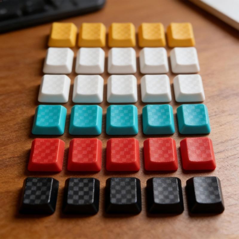 DIY Customs Keyboard Keys 5Pcs Keycap Carbon Fiber Texture Nonslip Cover for G915/G813/G815/G913 TKL