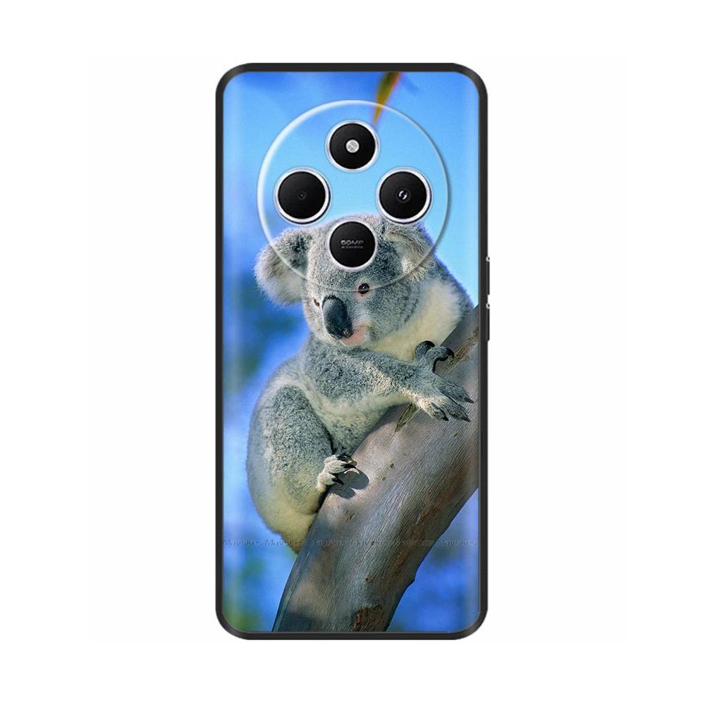 Shockproof Funda For Xiaomi Redmi A4 5G Case 6.88" Soft TPU Silicone Phone Cover For RedmiA4 2024 A 4 Capas Printed Heart Flower