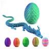 3D Printed Articulated Chinese Dragon Egg Ornament - Toy Figurine Gift Handicraft