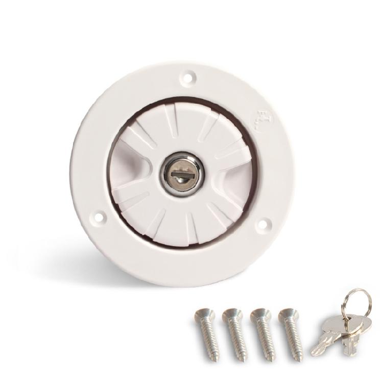 

RV Trailer Gravity Water Inlet Round Fill Dish for Hatch for Tank Filling Port w 1