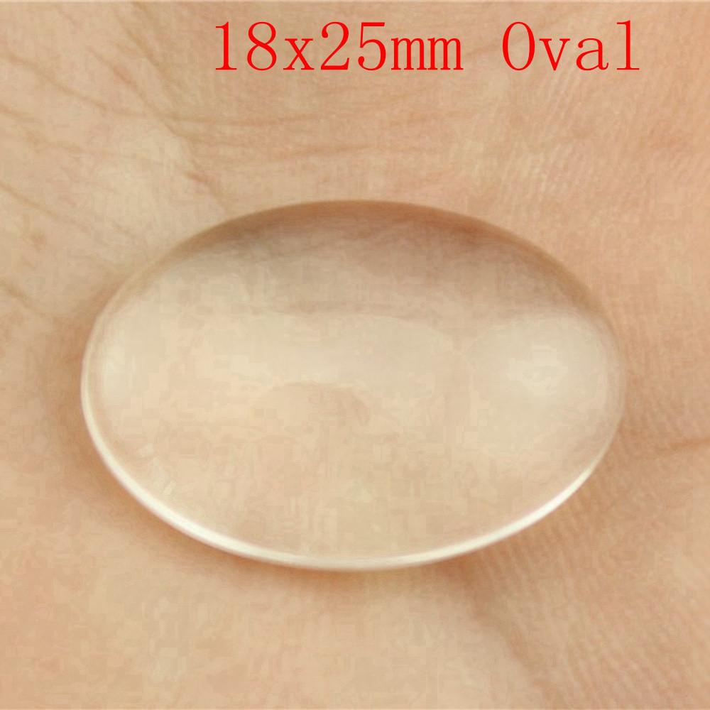 Accessories Parts Transparent Flat Back Glass Cabochon Wedding Jewelry Findings QB011