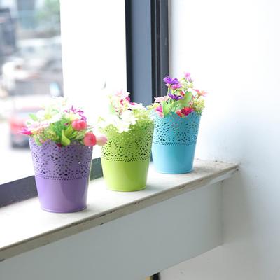 Moda oca doce cor seca vaso de flores balde bonsai decoração de escritório doméstico