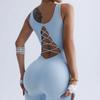 JYL Quick Dry Yoga Jumpsuit ShorCycling Pants Summer Outfit