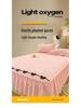 A-Grade Crinkled Double-Layer Bed Skirt & Cover: Non-Slip, Machine-Washable Mattress Protector