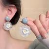Dopamine Floral Shell Earrings: Colorful, Unique, Exaggerated Drops for Women - Perfect Spring Accessory.