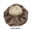 Elegant Influencer-style Hair Tie Synthetic Natural-looking Artificial Flower Bun  for Daily Use