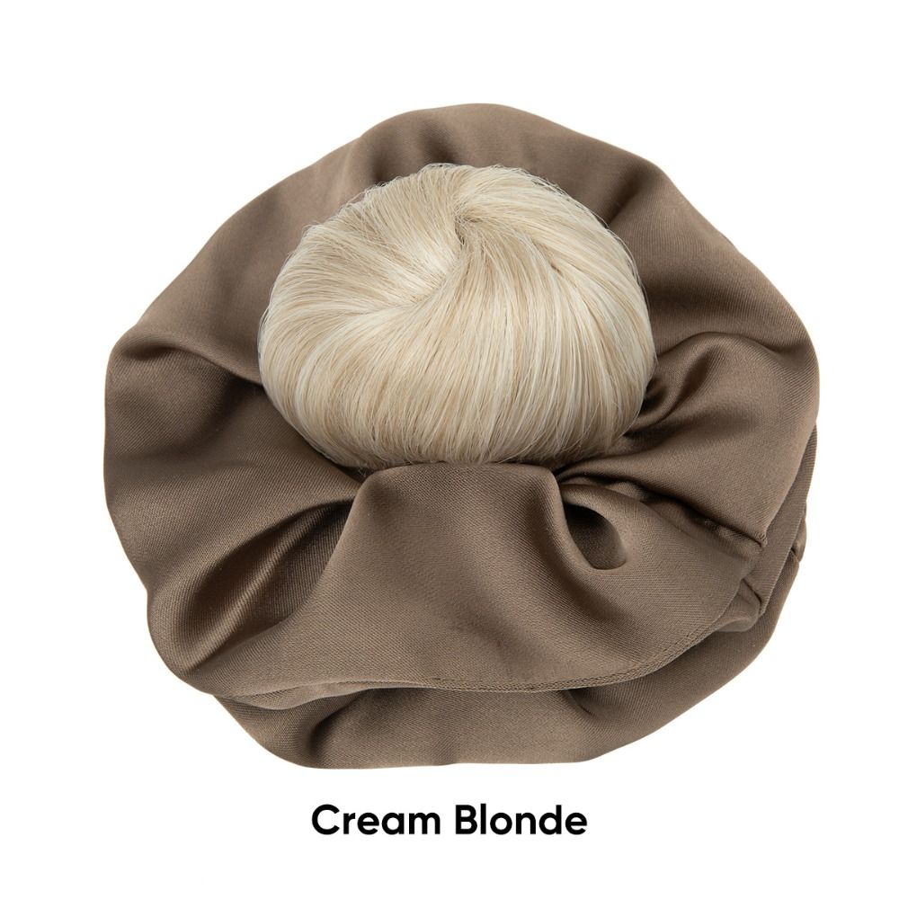 Elegant Influencer-style Hair Tie Synthetic Natural-looking Artificial Flower Bun  for Daily Use