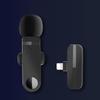 Wireless Lavalier Microphone 2.4G Wireless Microphone Audio Video Recording Mic for Streaming Vlogging Voice Recording Plug and Play