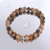 High-End Men's Tiger's Eye Stone Beaded Bracelet - European and American Fashion