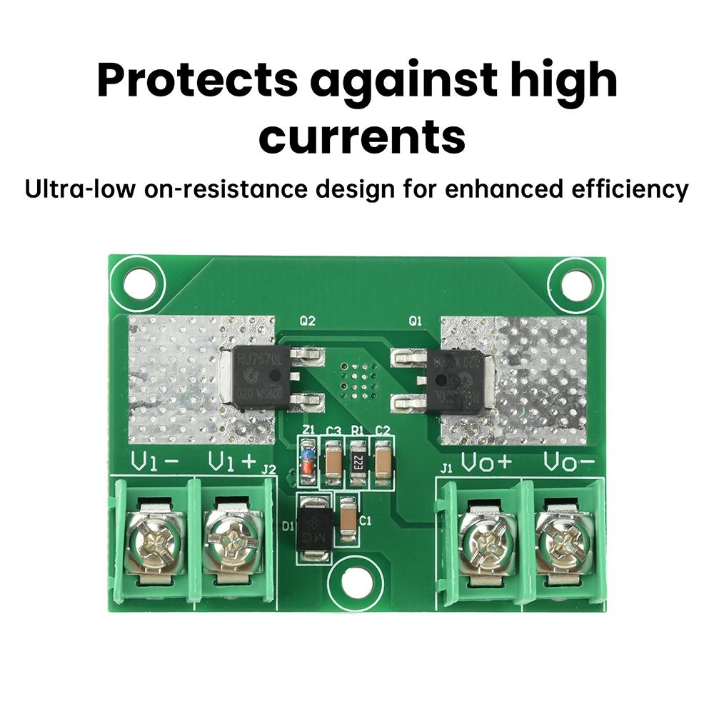 10A MOSFET Anti Reverse Connection Power Protection Module ow RDS(on) Reverse Connection Power Protection Board 5V–26V 12V–60V