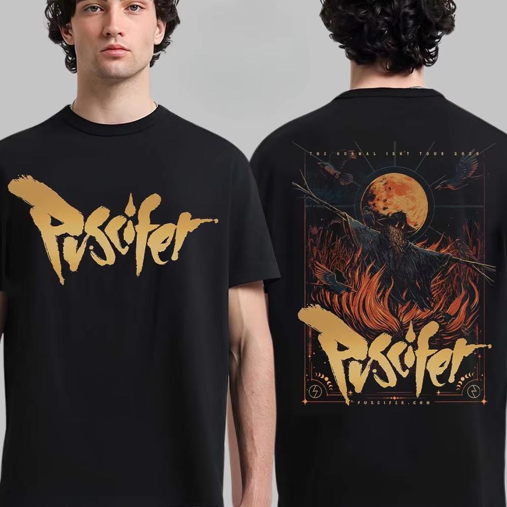Puscifer Dark Aesthetic Fan Inspired Graphic Tee Gothic Streetwear Casual Unisex Top
