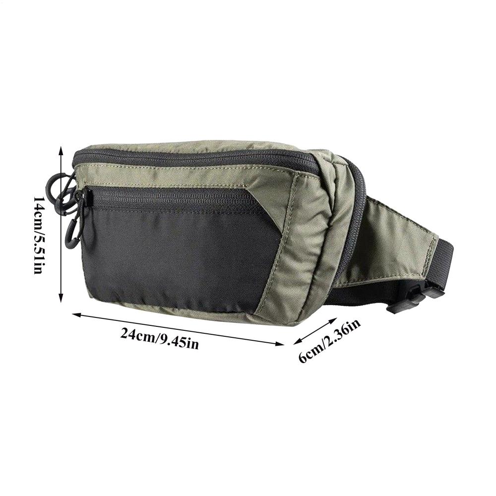 Waterproof Outdoor Waist Pack Shoulder Bag for Passport Women Men Running Gym Motorcycle Beach Hiking Walking