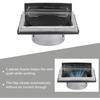 Stainless Steel 4 inch Dryer Vent Cover with Removable Cover, Square Wall Vent Waterproof Wall Extractor Grill Air Vent Cover for Indoor or Outdoor