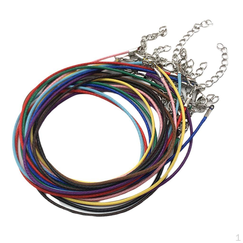 

100 ed Necklace Cord Chain W/ Lobster Claw Clasp DIY Jewelry Deep Coffee
