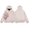 Chaqueta de Trabajo Derschutze "Blossom" con Bordado de Flores Rosas