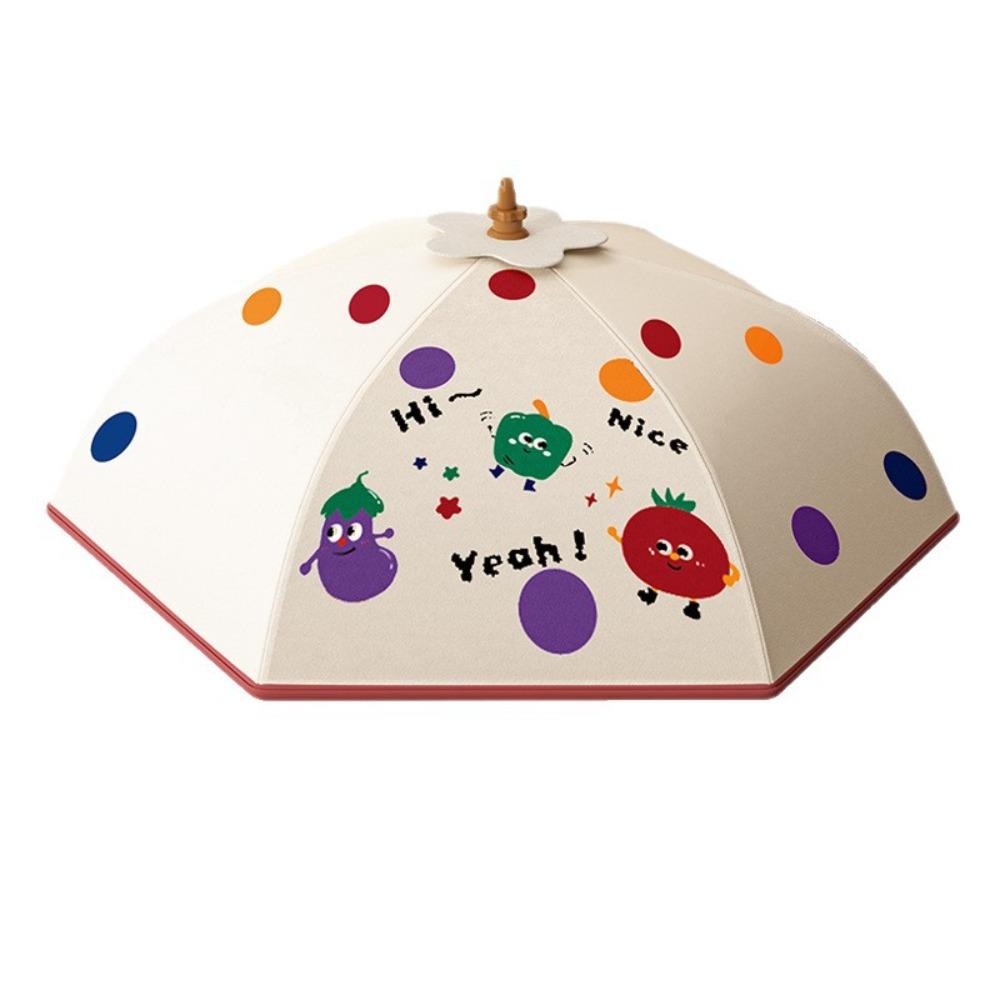 Umbrella Style Vegetable Cover Aluminum Foil Insulation Cover Reusable Dust Cover  Kitchen