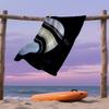 Saturn’s Rings in Space Compact Travel Beach Towel Super Absorbent Sand Resistant, Microfiber for Swimming Camping Yoga