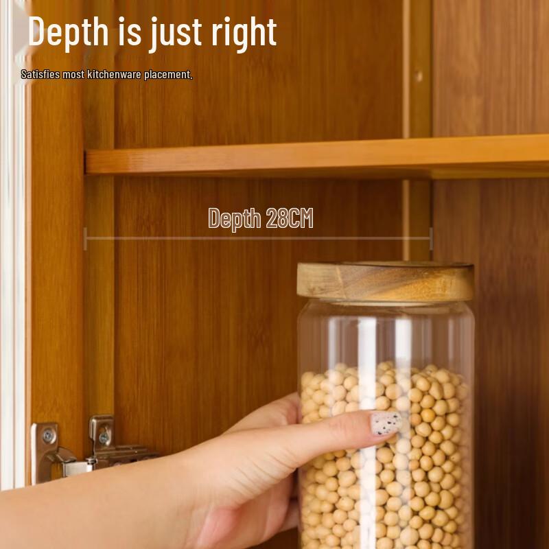 Beifu Slim Bamboo Storage Cabinet