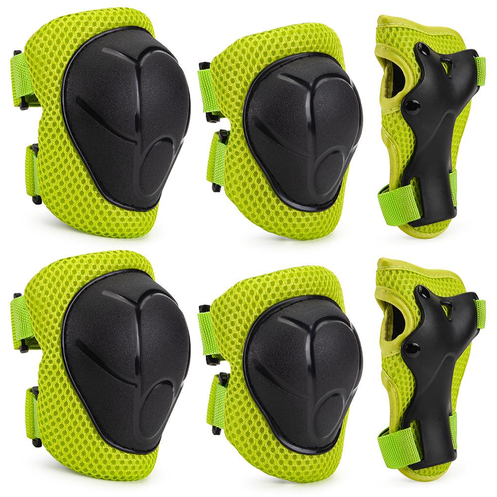 Kids' 6-Piece Protective Set: Knee & Elbow Pads for Skating, Skateboarding, Biking