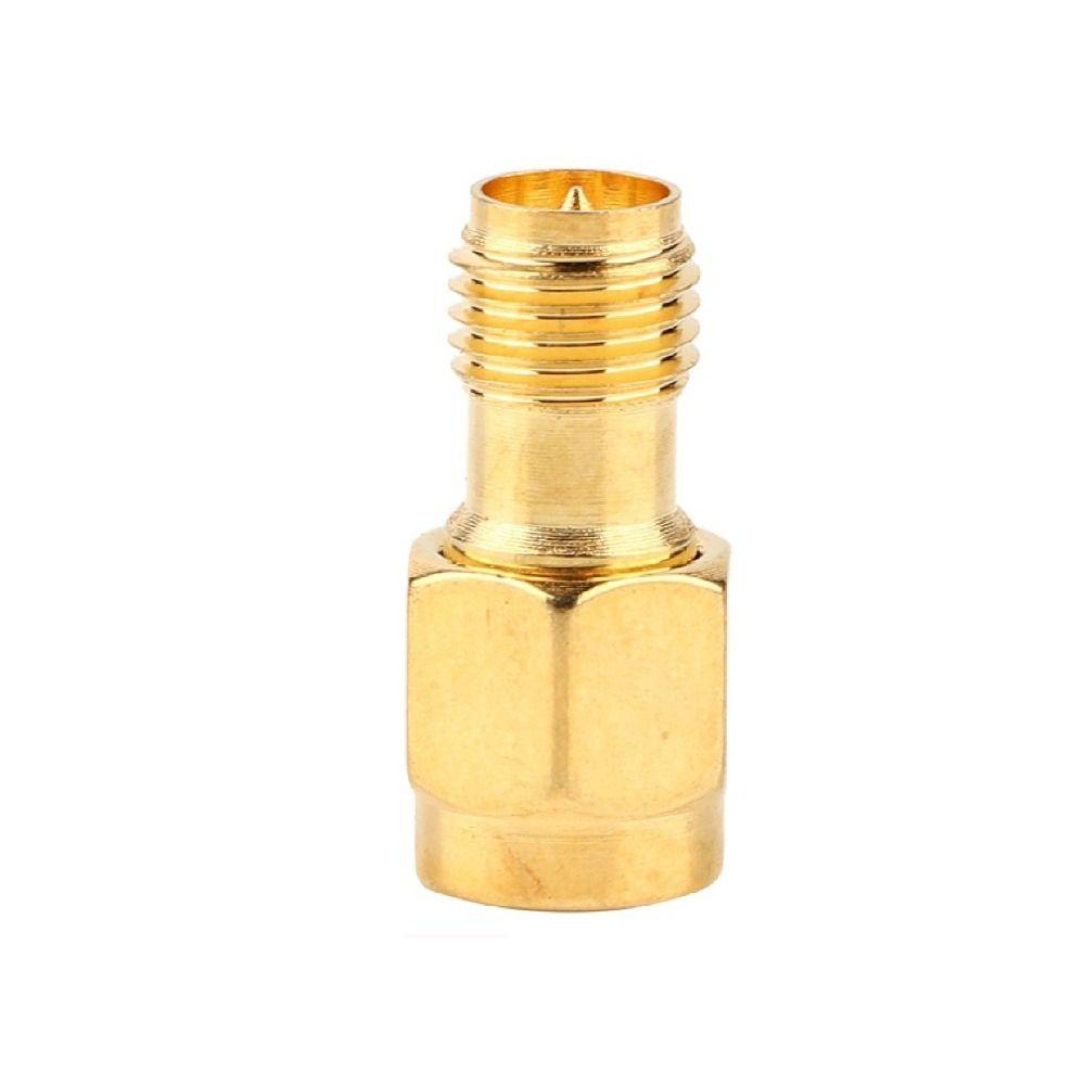 5PCS Durable Low Loss SMA Male To SMA Female Coaxial Connector Gold Adapter Set SMA Connector Coax Connector FPV Drones