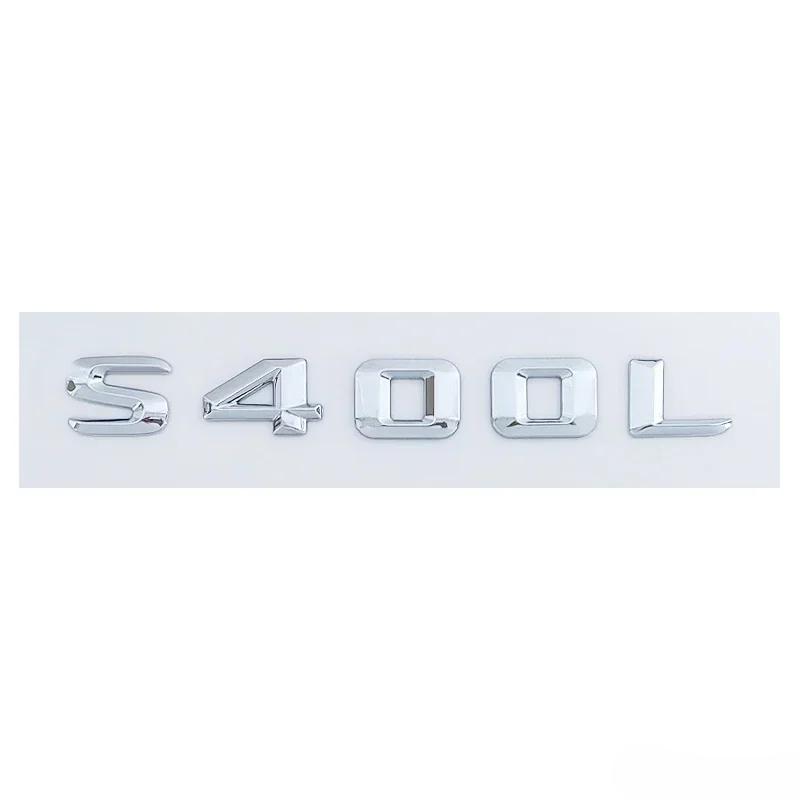 ABS Car Rear Trunk Emblem Sticker Letter Decal for Mercedes Benz C63 A45 E320L E350L S400L A220L ML350 GLS450 CLA260 Accessories