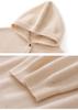 Women's Pure Wool Hooded Sweater - Thick, Loose, Casual Base Layer for Autumn/Winter
