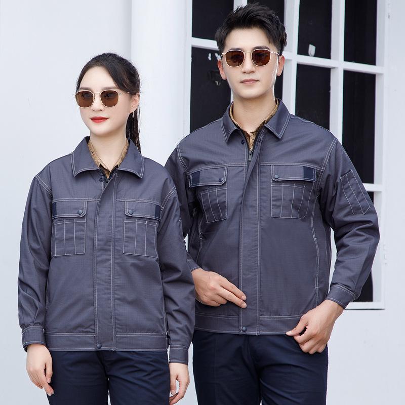 Durable Ripstop Workwear Tops with Logo for Spring and Autumn