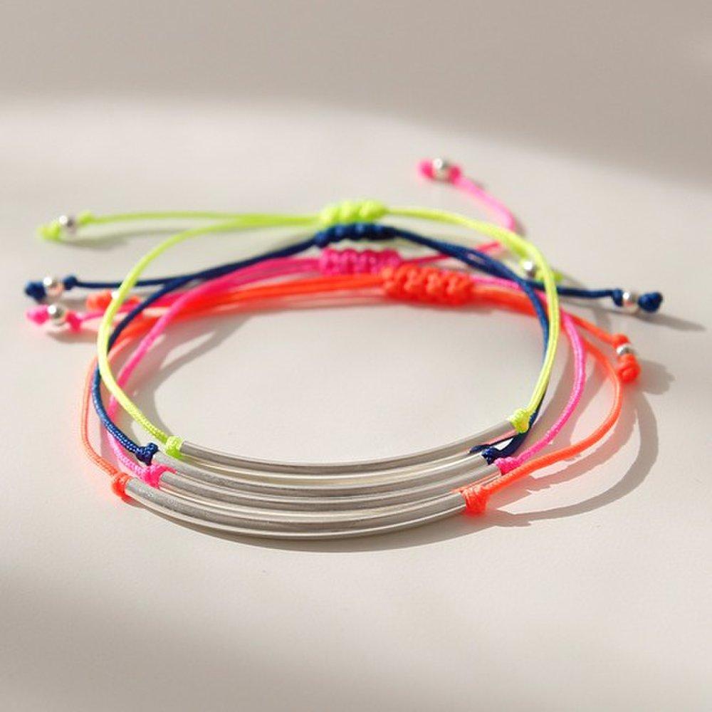 J.Lauren B0879 Vacation Silver Pipe Thread Anklet Bracelet