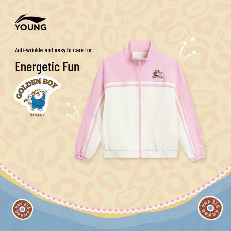 

Li-Ning Girls Disney Collaboration Water-Repellent Stand-Collar Sports Jacket 170